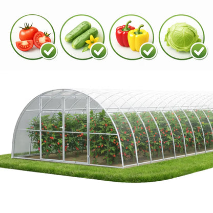 Drivhus 400x1000 cm 40 m² 6 mm Polycarbonat