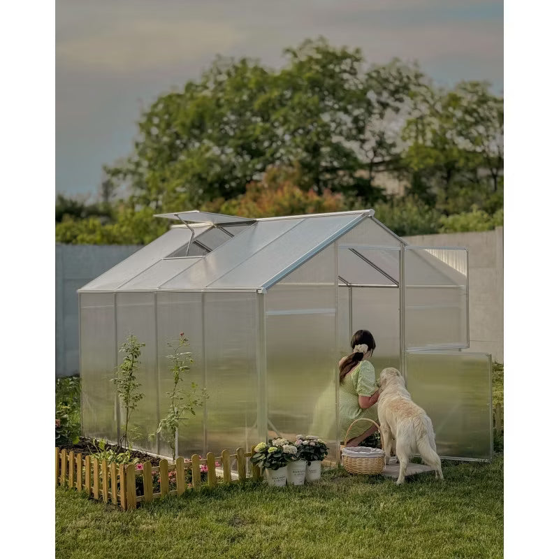 Drivhus i Polycarbonat L-7 290x220 cm 6,4 m²
