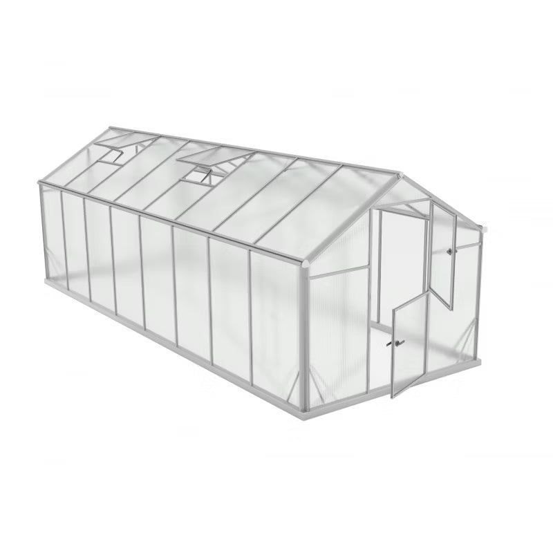Drivhus Polycarbonat Sanus L-12 570x220 cm Aluminium