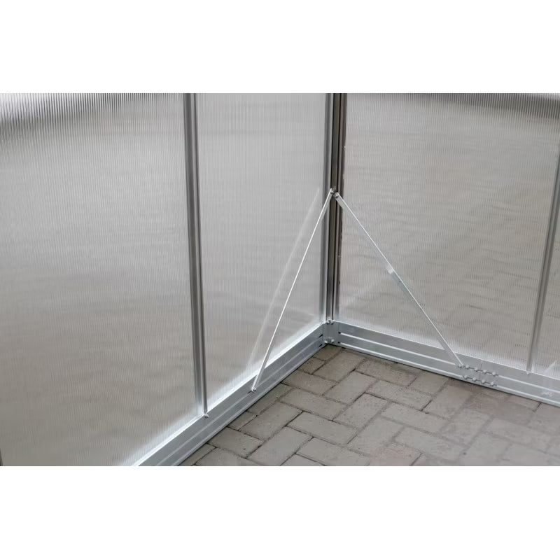 Drivhus Polycarbonat Sanus L-12 570x220 cm Aluminium