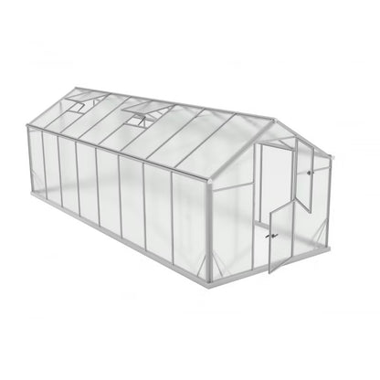 Drivhus Polycarbonat Sanus L-12 570x220 cm Aluminium