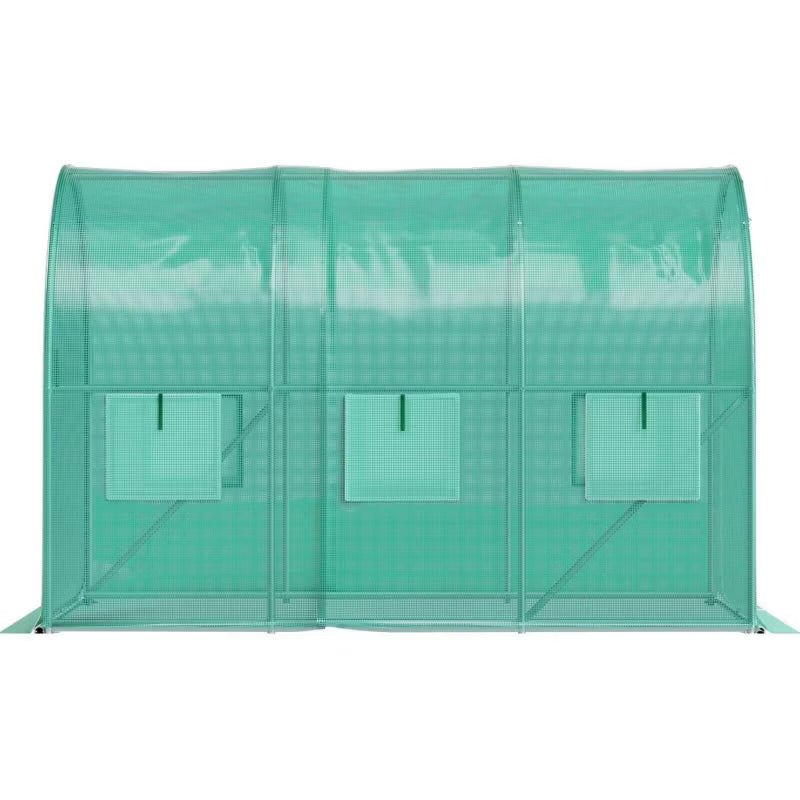 Drivhustunnel 3x2x2 m Grøn 6 m²