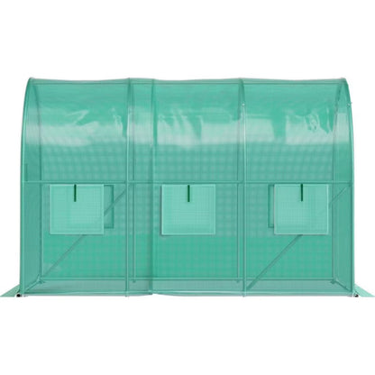 Drivhustunnel 3x2x2 m Grøn 6 m²