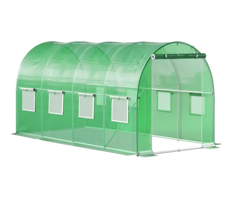 Drivhustunnel 4x2x2 m Grøn 8 m²