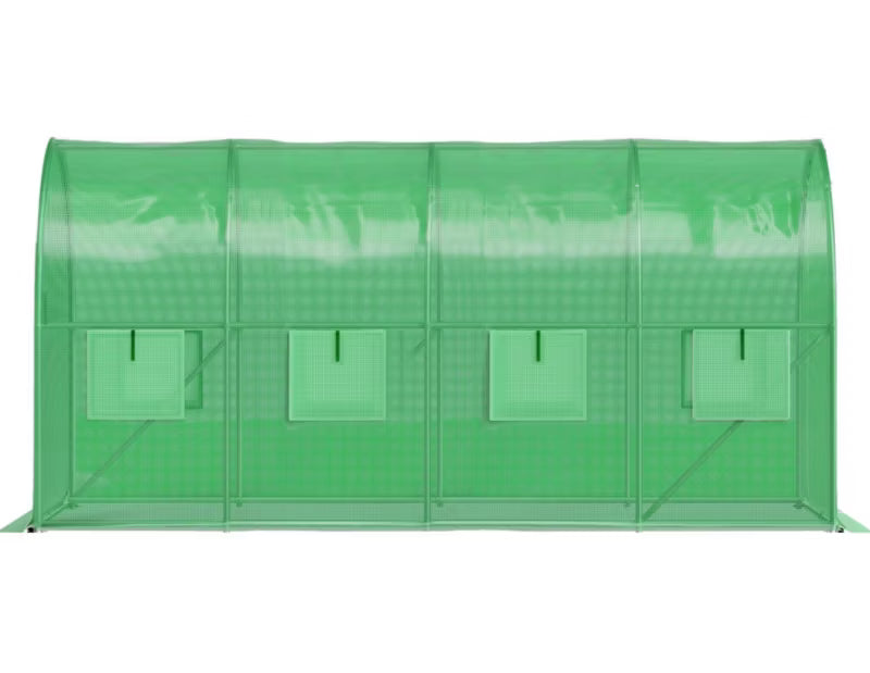 Drivhustunnel 4x2x2 m Grøn 8 m²