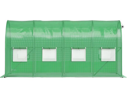 Drivhustunnel 4x2x2 m Grøn 8 m²