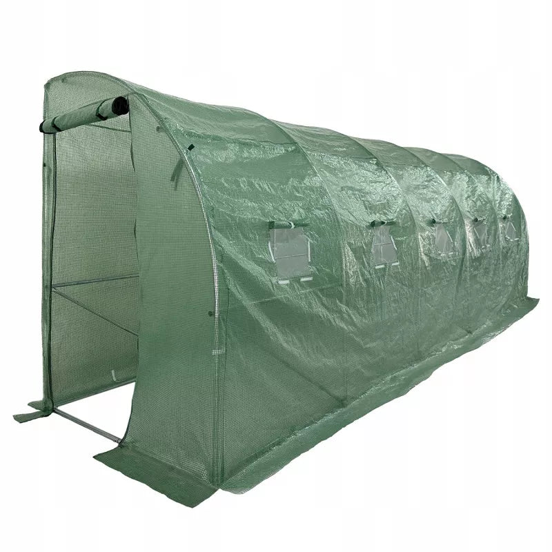 Drivhustunnel 6x1,5 m Grøn UV 9 m²