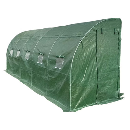 Drivhustunnel 6x1,5 m Grøn UV 9 m²