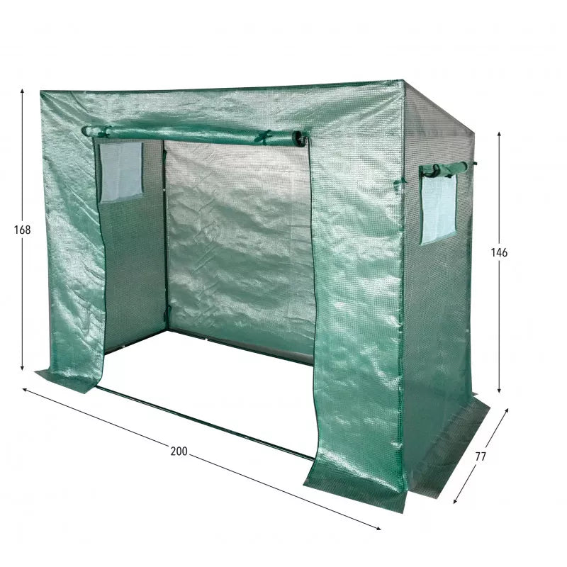 Drivhustunnel 77x200 cm Grøn UV-Folie 1,5 m²