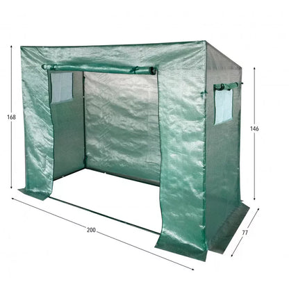 Drivhustunnel 77x200 cm Grøn UV-Folie 1,5 m²
