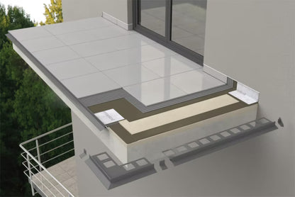 Drypnæseprofil K102 200x10x3 cm Grafit med Bånd