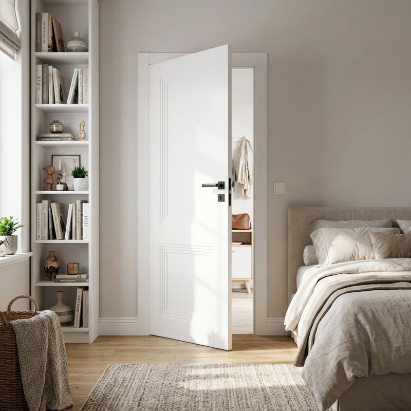 Indvendig Dør Fortia Surin 80 cm Hvid