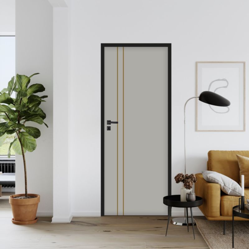 Indvendig Dør Fortia Toscania 70 Grå Kobber 2035x744x40 mm