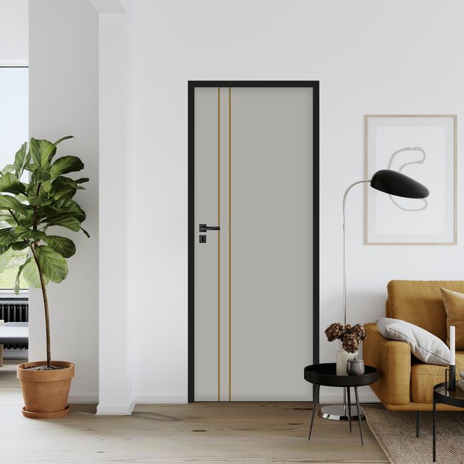 Indvendig Dør Fortia Toscania 70 Grå Kobber 2035x744x40 mm