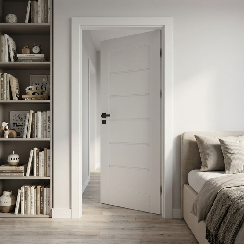 Indvendig Dør Toreno 80 cm Kridhvid Uden Glas
