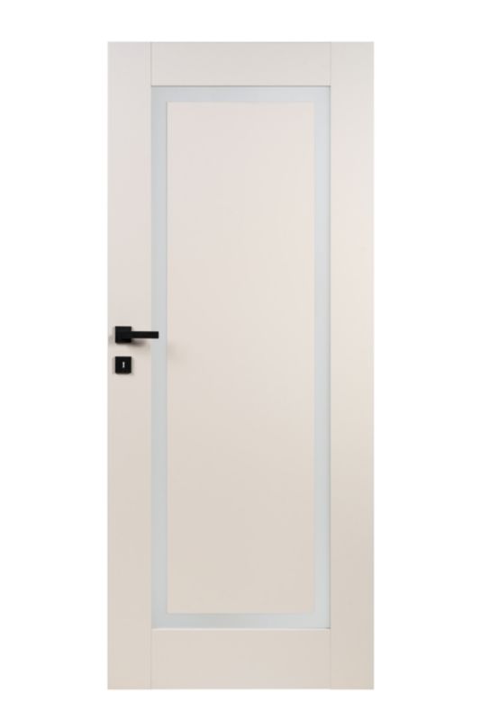 Indvendig Dør Fortia Fresno 70 Kvit Mælket Glas