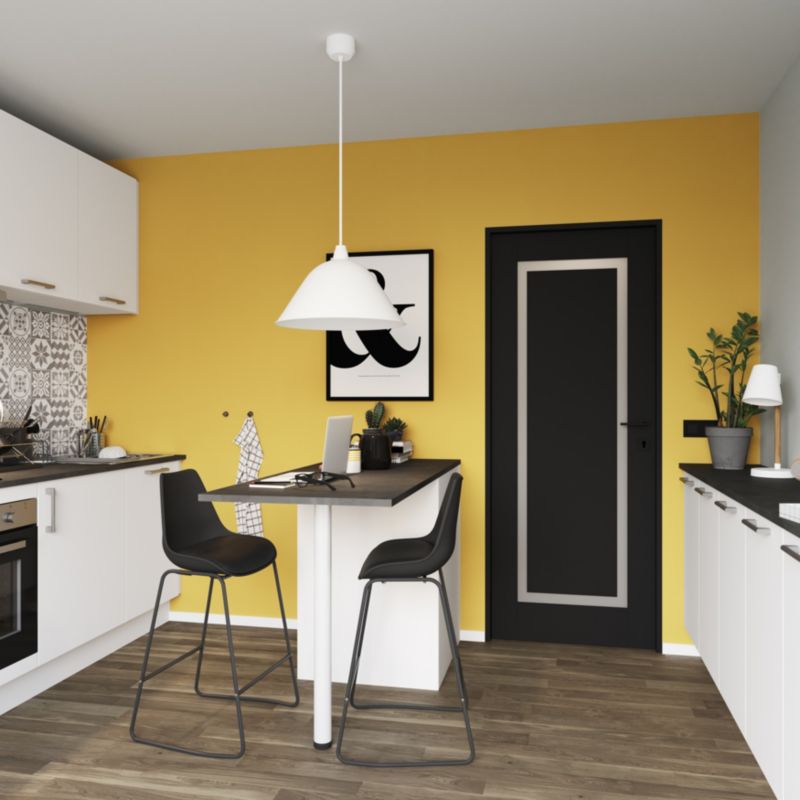 Indvendig Dør Fresno 80 cm Sort Hvid Glas