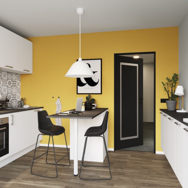Indvendig Dør Fresno 80 cm Sort Hvid Glas
