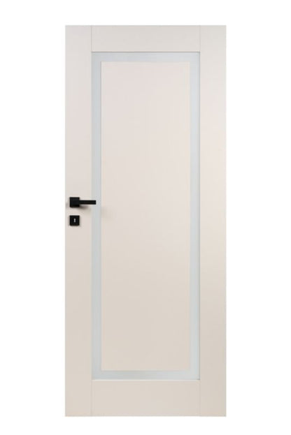 Indvendig Dør Fresno 80 cm Kasmir Hvidt Glas