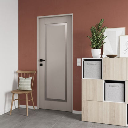 Indvendig Dør Fresno 80 cm Kasmir Hvidt Glas