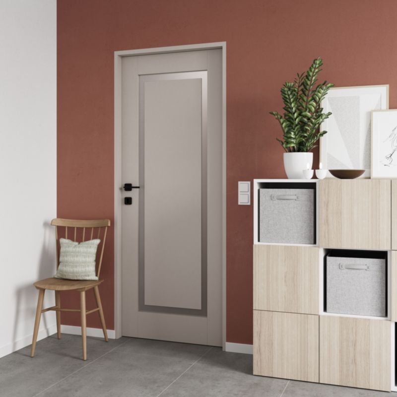 Indvendig Dør Fresno 80 cm Kasmir Hvidt Glas