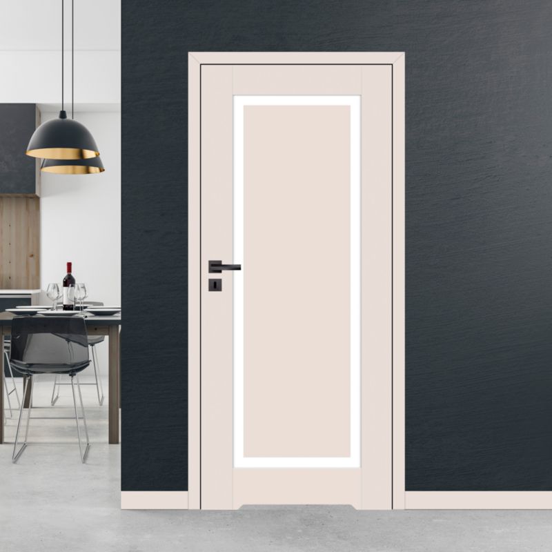 Indvendig dør med luftspalte Fortia Fresno 80 Kasmir Hvidt glas