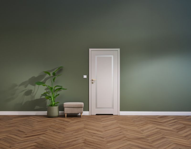 Indvendig dør med luftspalte Fortia Fresno 80 Kasmir Hvidt glas