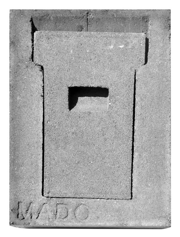 Skorstenslåge Beton 20x28 cm Grå