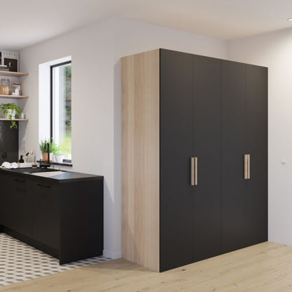 Dør til korpus 225 x 37,5 cm GoodHome Atomia mat-sort