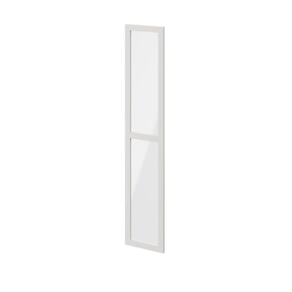 Dør til korpus 37,5 x 187,5 cm GoodHome Atomia hvid/gennemsigtigt glas