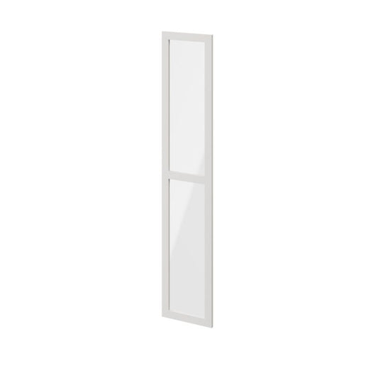 Dør til korpus 37,5 x 187,5 cm GoodHome Atomia hvid/gennemsigtigt glas