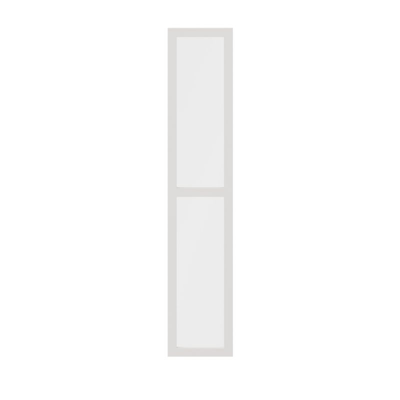 Dør til korpus 37,5 x 187,5 cm GoodHome Atomia hvid/gennemsigtigt glas