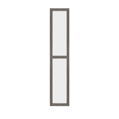 Dør til korpus 37,5 x 187,5 cm GoodHome Atomia grå eg/gennemsigtigt glas