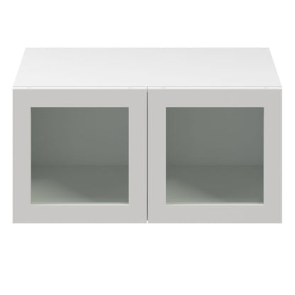 Dør til korpus 37,5 x 37,5 cm GoodHome Atomia hvid/gennemsigtigt glas