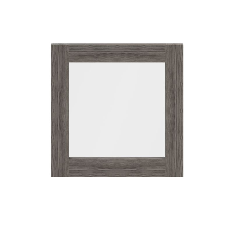 Dør til korpus 37,5 x 37,5 cm GoodHome Atomia grå eg/gennemsigtigt glas