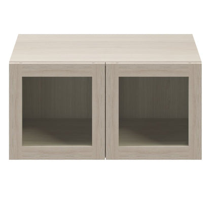 Dør til korpus 37,5 x 37,5 cm GoodHome Atomia egetræ/gennemsigtigt glas