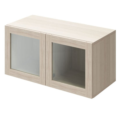 Dør til korpus 37,5 x 37,5 cm GoodHome Atomia egetræ/gennemsigtigt glas