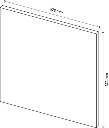 Dør til korpus 37,5 x 37,5 cm GoodHome Atomia med mat antracitramme