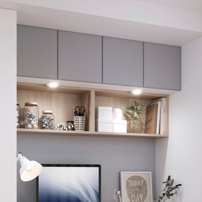 Dør til korpus 37,5 x 37,5 cm GoodHome Atomia med lysgrå mat ramme