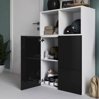 Dør til korpus 37,5 x 75 cm GoodHome Atomia antracit højglans