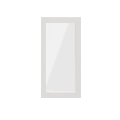 Dør til korpus 37,5 x 75 cm GoodHome Atomia hvid/gennemsigtigt glas