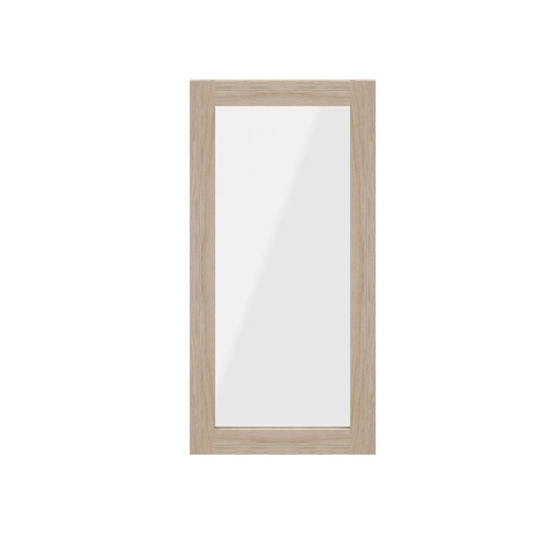 Dør til korpus 37,5 x 75 cm GoodHome Atomia egetræ/transparent glas