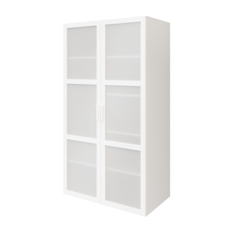 Dør til korpus 50 x 187,5 cm GoodHome Atomia hvid/matglas