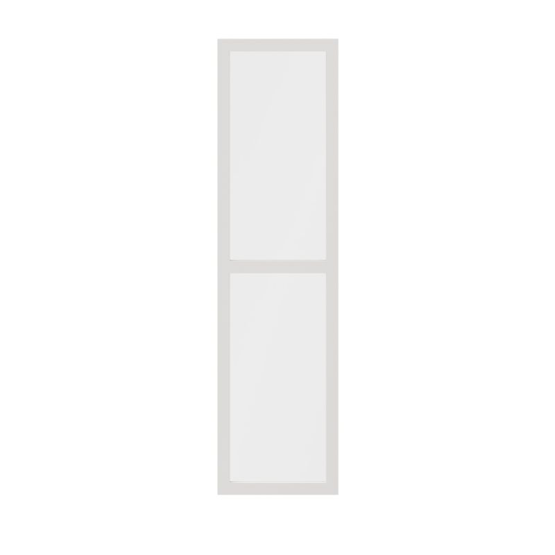 Dør til korpus 50 x 187,5 cm GoodHome Atomia hvid/gennemsigtigt glas