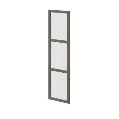 Dør til korpus 50 x 187,5 cm GoodHome Atomia grå eg/mat hvidt glas