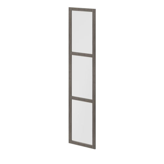 Dør til korpus 50 x 225 cm GoodHome Atomia grå eg/mat hvidt glas