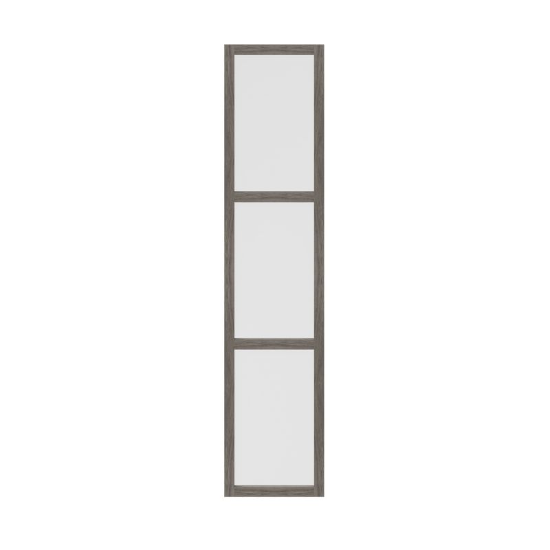Dør til korpus 50 x 225 cm GoodHome Atomia grå eg/mat hvidt glas
