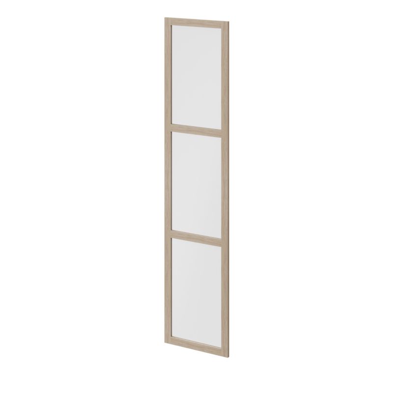 Dør til korpus 50 x 225 cm GoodHome Atomia egetræ/matglas