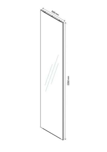 GoodHome Atomia spejldør til korpus 50 x 225 cm