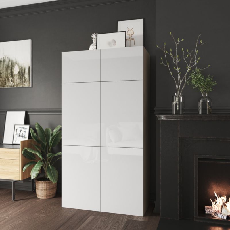 Dør til korpus 50 x 37,5 cm GoodHome Atomia hvid højglans